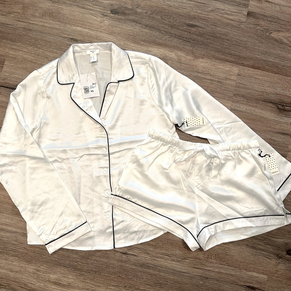 Forever 21 Satin Pajama Set